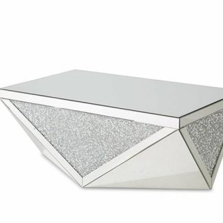 Mesa de Cóctel Plateada Tapizada