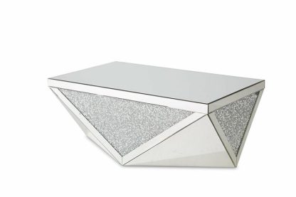 Mesa de Cóctel Plateada Tapizada