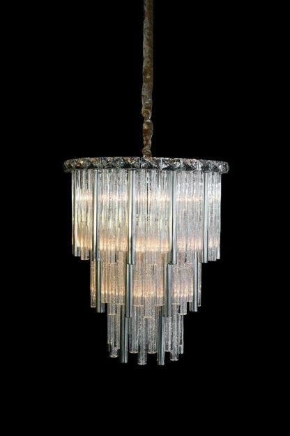 Candil Chimes de 10 Luces Plata