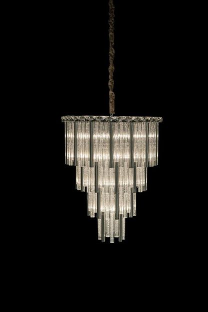 Candil Chimes de 18 Luces Plata