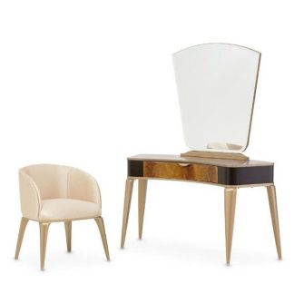 Escritorio/Vanity con espejo y silla