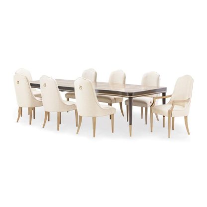 Mesa de Comedor Rectangular Malibu Crest Crotch Mahogany