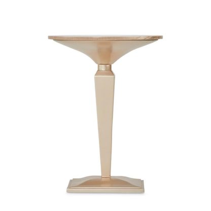 Mesa Lateral Acento Redonda Malibu Crest Crotch Mahogany