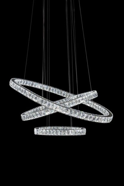 Candil Asteroids LED Anillos Ovalados