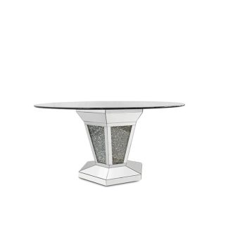 Mesa de Comedor Redonda de Vidrio Montreal
