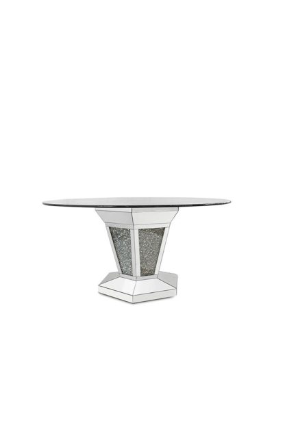 Mesa de Comedor Redonda de Vidrio Montreal