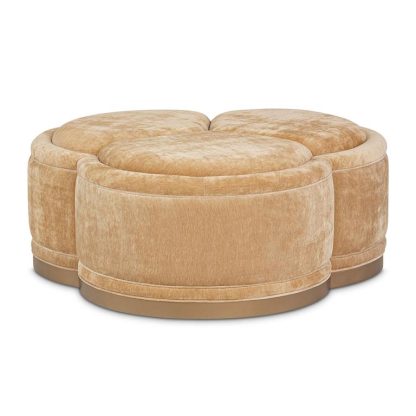 Ottoman Malibu Crest Crotch Mahogany