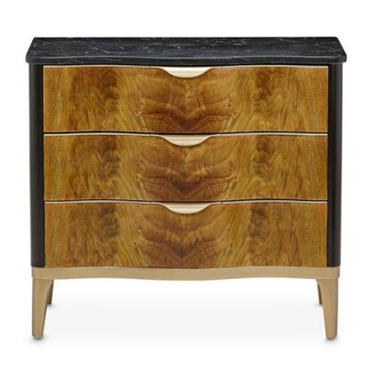 Buró con 3 Cajones Malibu Crest Crotch Mahogany - Image 4