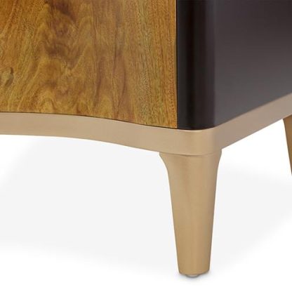 Buró con 3 Cajones Malibu Crest Crotch Mahogany - Image 8