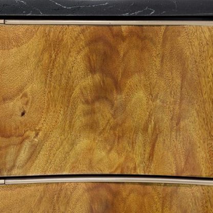 Buró con 3 Cajones Malibu Crest Crotch Mahogany - Image 7