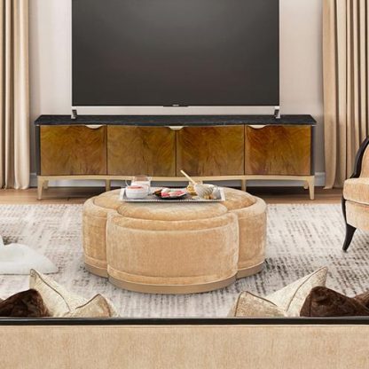 Consola de Tv Malibu Crest Crotch Mahogany - Image 2