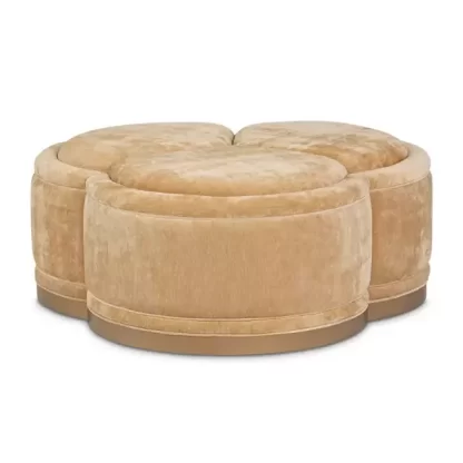 Ottoman Malibu Crest Crotch Mahogany - Image 2