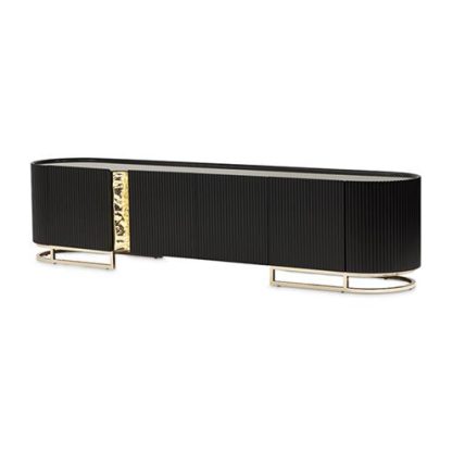 Mueble de Tv Negro Mate Lisbon - Image 3