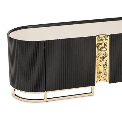 Mueble de Tv Negro Mate Lisbon - Image 7