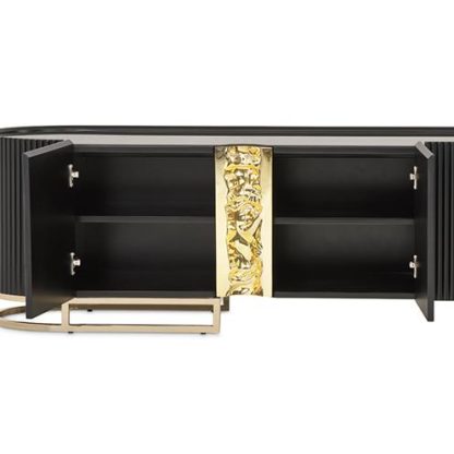 Mueble de Tv Negro Mate Lisbon - Image 8