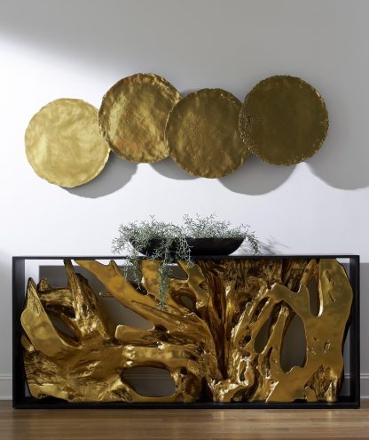 Set de 4 Platones Dorados - Image 2