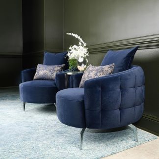 Sillón Índigo Plata Celine