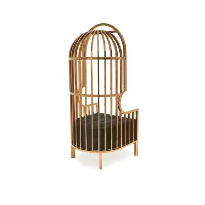 Sillón Cage Dorado - Image 5