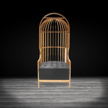 Sillón Cage Dorado - Image 7
