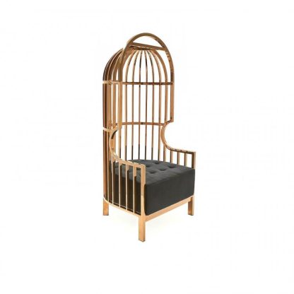 Sillón Cage Dorado - Image 4