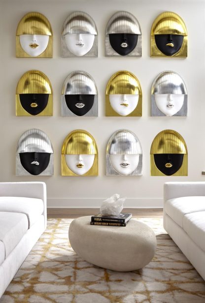 Rostro Smile Dorado Grande - Image 2