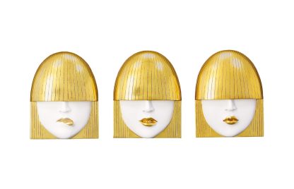 Set de 3 Rostros Dorados