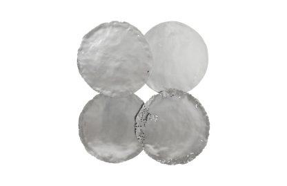 Set de 4 Platones Plateados