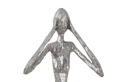 Escultura Not Hear Plata - Image 2
