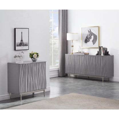 Chest Glossy Grey 2 Puertas - Image 2