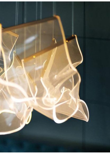 Candil Sheer Waves Gold 8 Luces - Image 4
