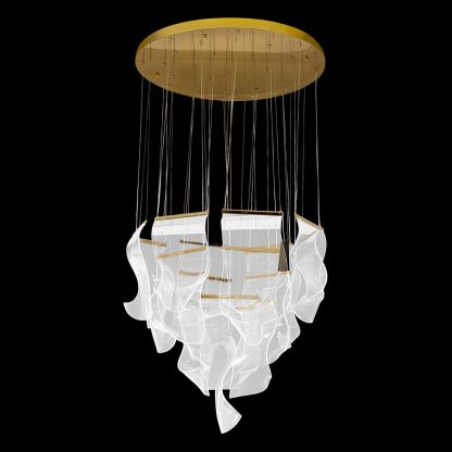 Candil Sheer Waves Gold 18 Luces - Image 6