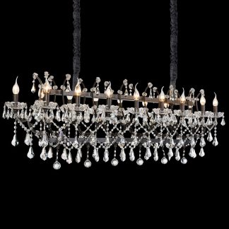 Candil Gloucester Black 16 Luces