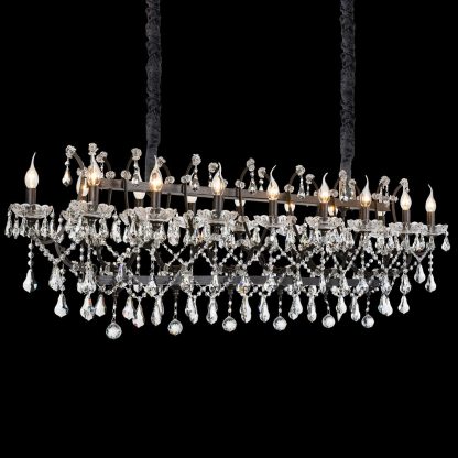 Candil Gloucester Black 16 Luces