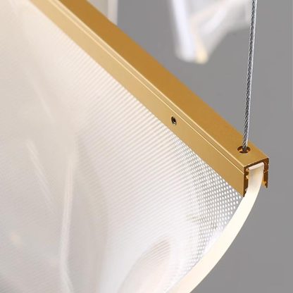 Candil Sheer Waves Gold 8 Luces - Image 3