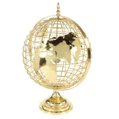 Globo Terráqueo Dorado
