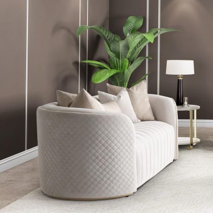 Loveseat Ariana Beige Oro - Image 2