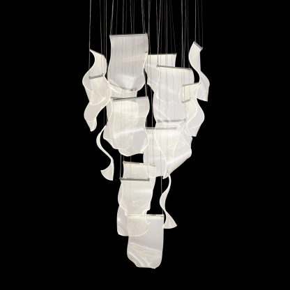 Candil Sheer Waves t Round LED Chrome 18 Luces - Image 3