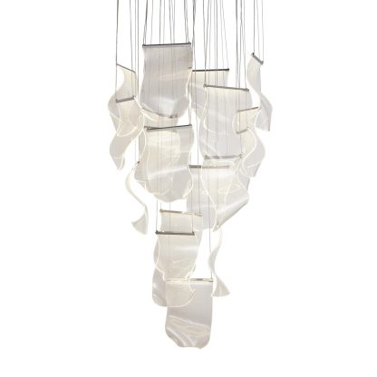 Candil Sheer Waves t Round LED Chrome 18 Luces - Image 2