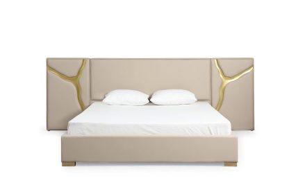 Cama Aspen Beige Oro
