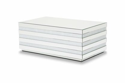 Mesa de Centro Rectangular Plateada