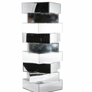 Soporte Decorativo Plateado Espejado