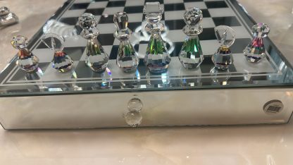 Caja decorativa de Espejo Ajedrez