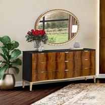 Espejo Ovalado Malibu Crest Crotch Mahogany - Image 7