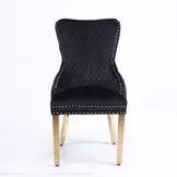Silla Leo Negro/Dorado