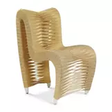Silla Belt de Comedor Dorada